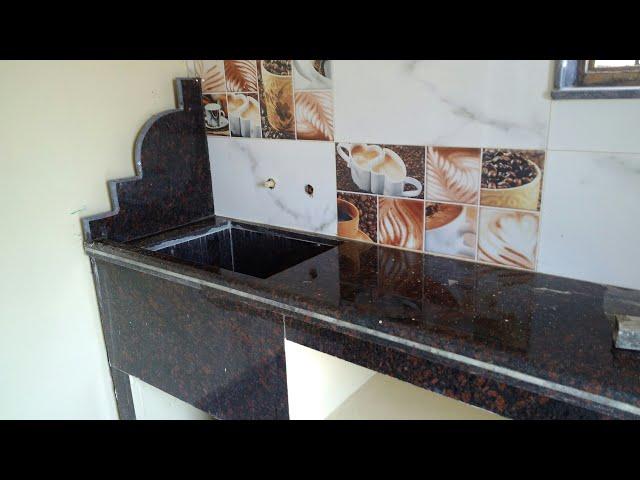 Granite marble kitchen platform and Tiles