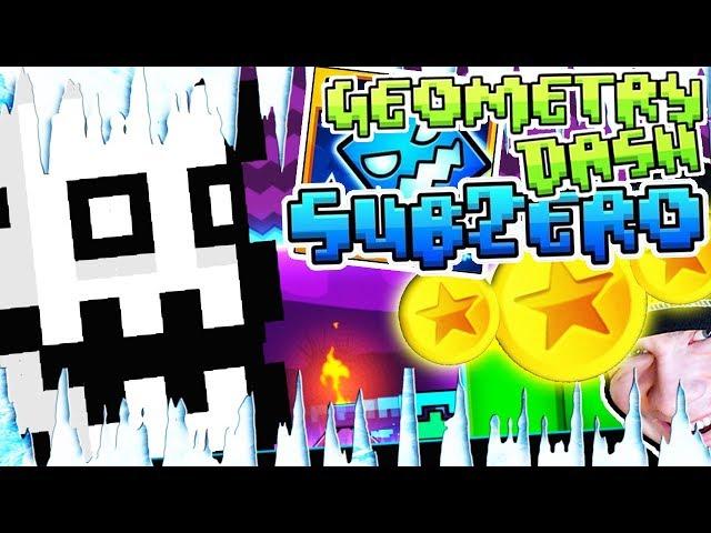 Geometry Dash 2.2 SubZero ALL LEVELS (Press Start, Nock Em, Power Trip) ALL COINS 100% Complete