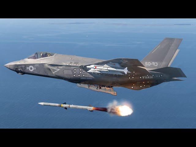 US F-35 Firing Hidden Missile from its Super Advanced Weapon Bays