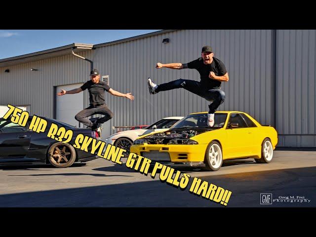 We fixed the boost issue! 750HP R32 PULLS HARD!!!!