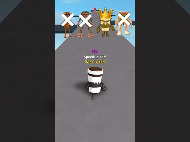 cappucino assasino vs Italian Brainrot speed challenge  #roblox #shorts