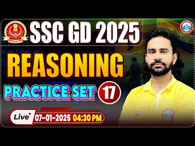 SSC GD 2025 | SSC GD Reasoning Practice Set 17 | Reasoning for SSC GD by Rahul Sir