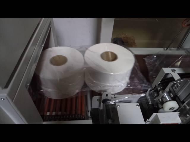 High speed bobbin tissue paper maxi roll packing sealing machine