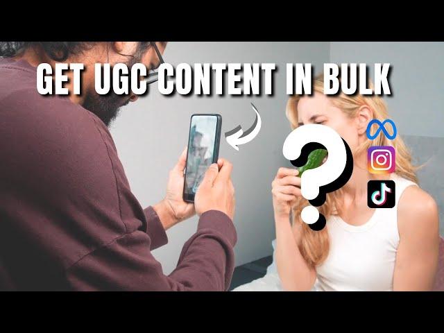 How to Get User Generated Content (UGC) At Scale. The EASY Way!