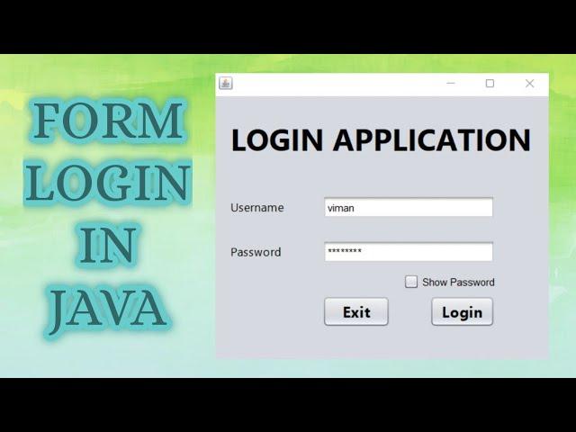 How to Create Form Login in Java Netbeans