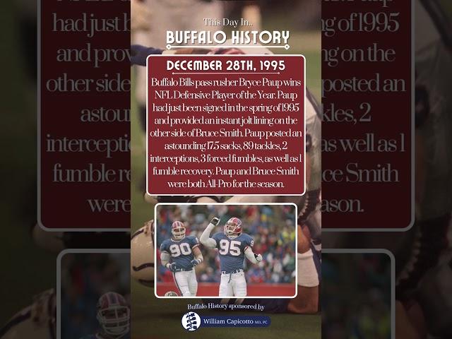 #OnThisDay In 1995, Buffalo Bill Bryce Paup Wins Defensive Player of the Year