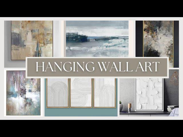 The EASIEST WAY To Hang Wall Art