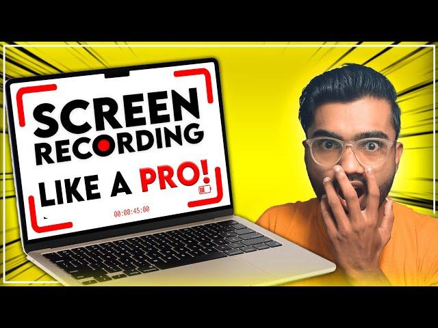 How to Make Professional Screen Recording Videos for YouTube | Record Your Screen Like a Pro!