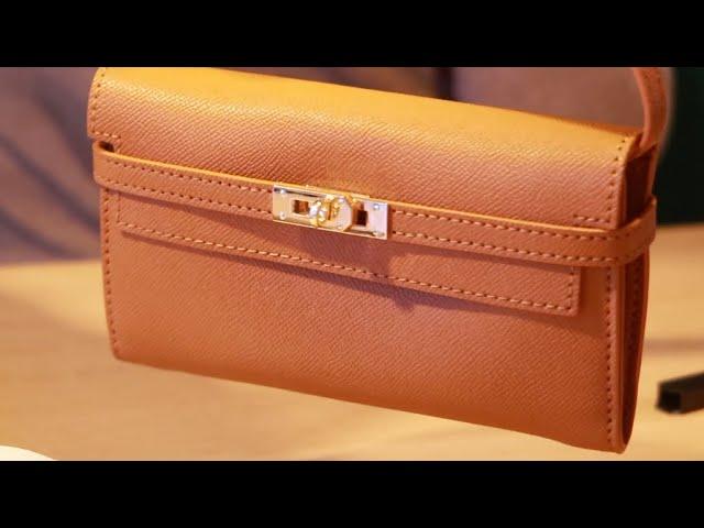 DIY Kelly wallet bag! Leather sewing