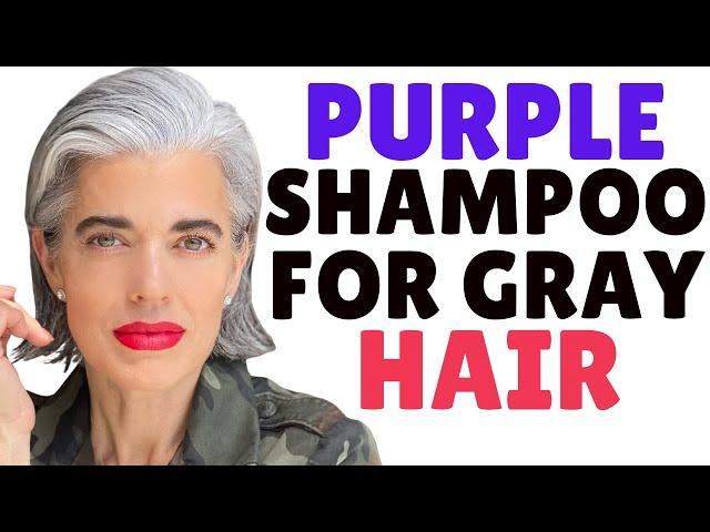 PURPLE SHAMPOO FOR GRAY HAIR | Nikol Johnson