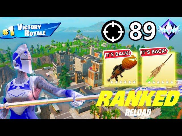 RANKED Zero Build OG Fortnite Reload | High Kill Gameplay | Keyboard And Mouse | 89 Kills