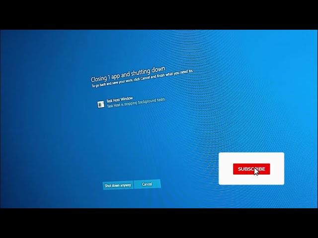 How to fix Task host windows prevents shutdown in windows 10