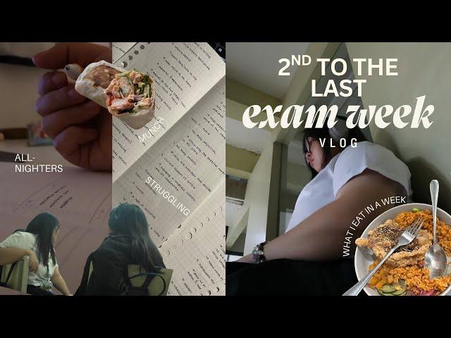 a senior's FINALS WEEK: productive exam season, pulling all-nighters, 2025 planner