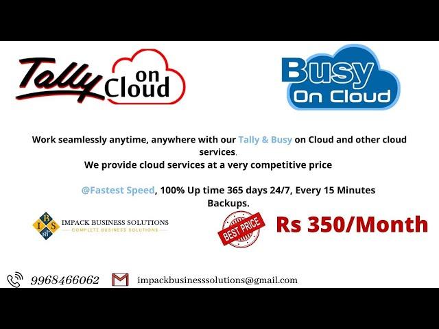 #Tally on cloud #busy on cloud #tally#busy#run tally anywhere #tally   ,