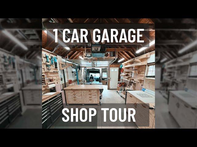 TINY SHOP TOUR! | SINGLE CAR GARAGE