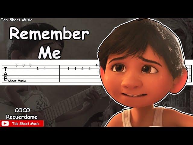 Coco - Remember Me (Recuerdame) Guitar Tutorial