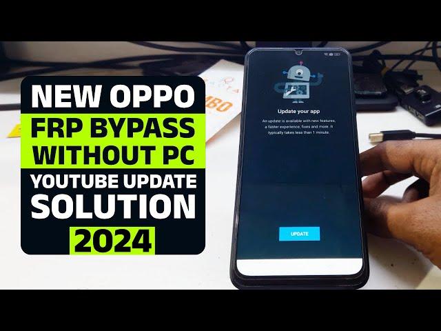 OPPO FRP BYPASS YOUTUBE UPDATE 2024 | Without PC