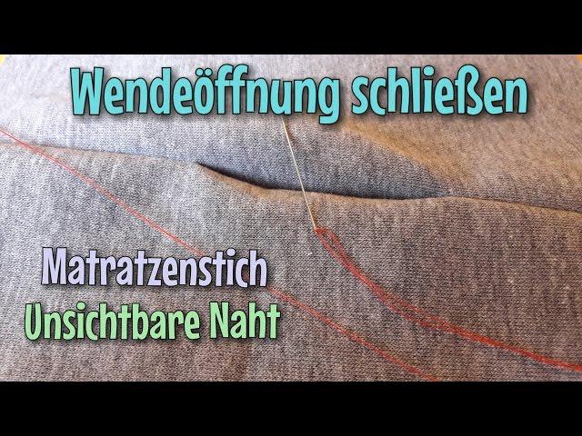 Unsichtbare Naht - Wendeöffnung schließen - Zauberstich - Das Original - Nähtinchen
