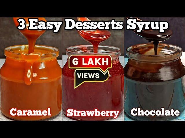 Homemade Strawberry, Chocolate & Caramel Syrup/Sauce Recipe | Better Than Hershey's