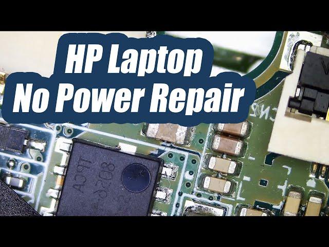 HP Spectre Non USBC Laptop Repair - No Power caused by Short Circuit