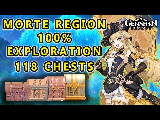 Morte Region 100% Exploration Chest Guide (118 Chest Total) GENSHIN IMPACT 4.2