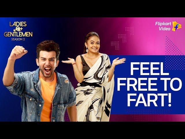 Devoleena says farting is natural! | Ladies v/s Gentlemen S2 | Flipkart Video​