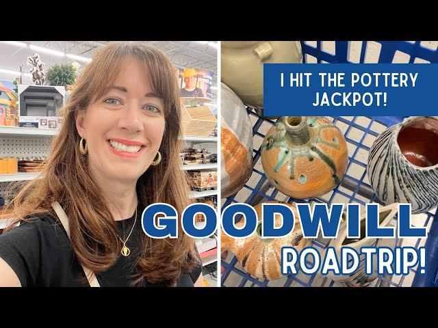 4 Goodwill Stops in ONE DAY! | Thrift with Me for Resale on Etsy