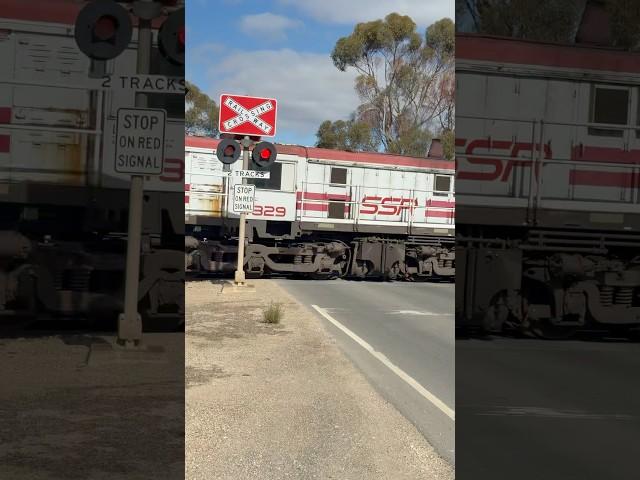 TRAINS AM22 SSR Alco 4829 helps out with AK Recording Car Duties at Monarto, S Australia