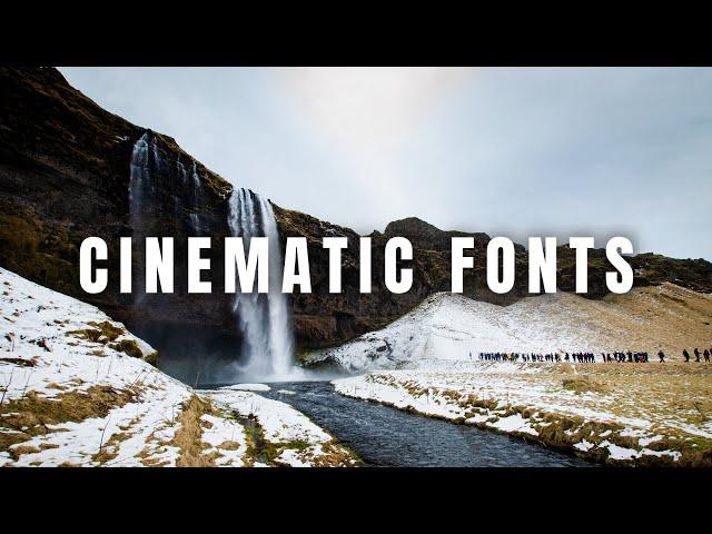 Best FREE Cinematic Fonts 2025 - Volume 1