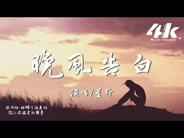 星野 - 晚風告白『我遇見很多人卻只想和你慢慢周旋，完全對的感覺在 心動蔓延。』【高音質|動態歌詞Lyrics】