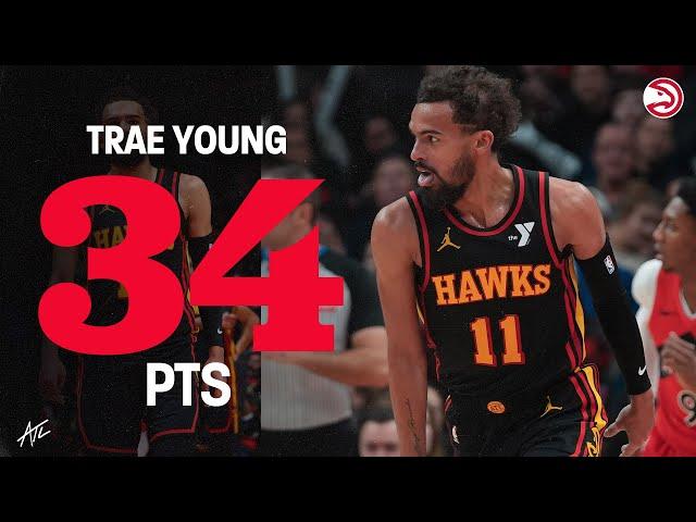 Trae Young pours in 34 points, 10 assists, 7 threes in big Win over Raptors