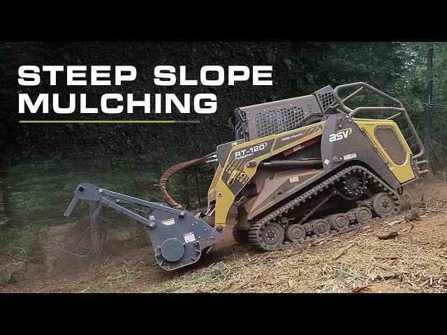 ASV RT-120 Forestry Steep Slope Mulching