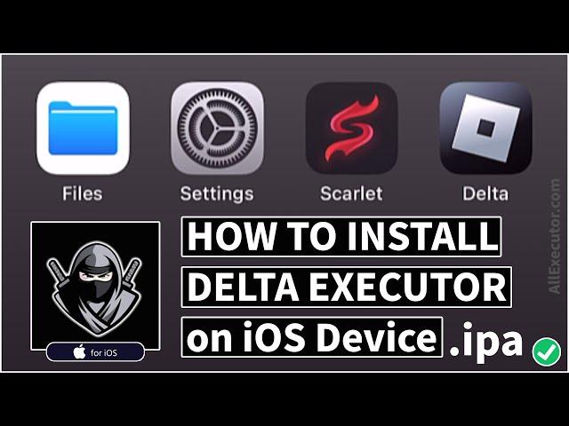 How To Install Delta Executor iOS (.ipa file) Using Scarlet App | Delta Executor iOS Latest Version