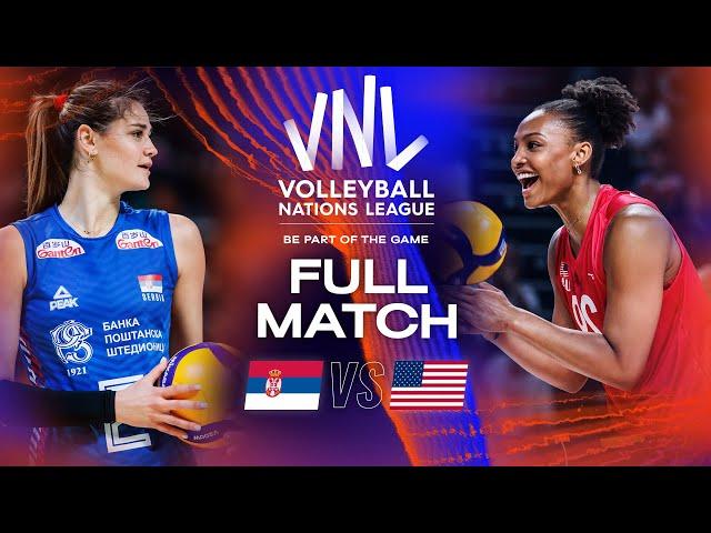  SRB vs.  USA - Full Match | Women's VNL 2023