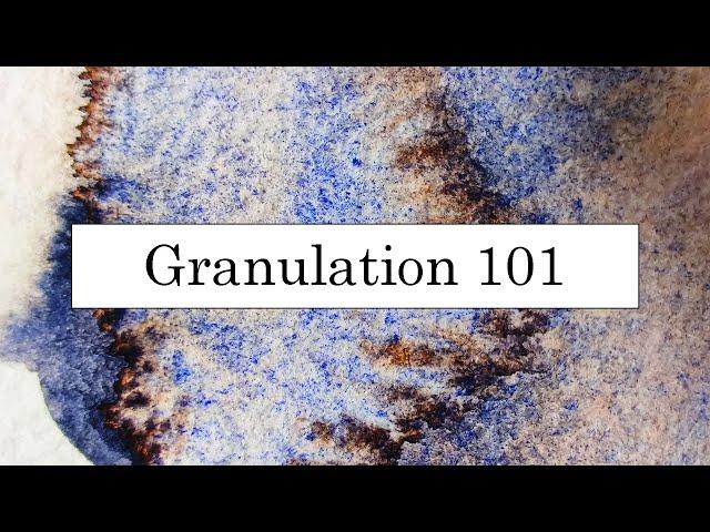 Granulation 101 - EVERYTHING you should know about granulating watercolors to create STUNNING art