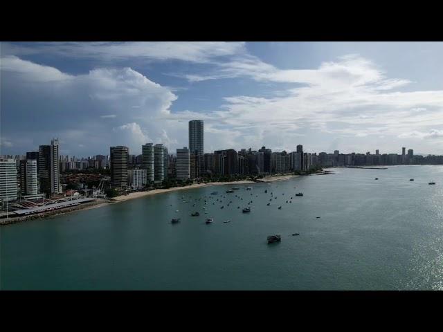 PRAIA DO MUCURIPE  EM FORTALEZA ( MERCADO DOS PEIXES,  EDIFÍCIO PININFARINA E MUITO MAIS AO VIVO.