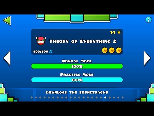 Geometry Dash – “Theory of Everything 2” 100% Complete | GuitarHeroStyles