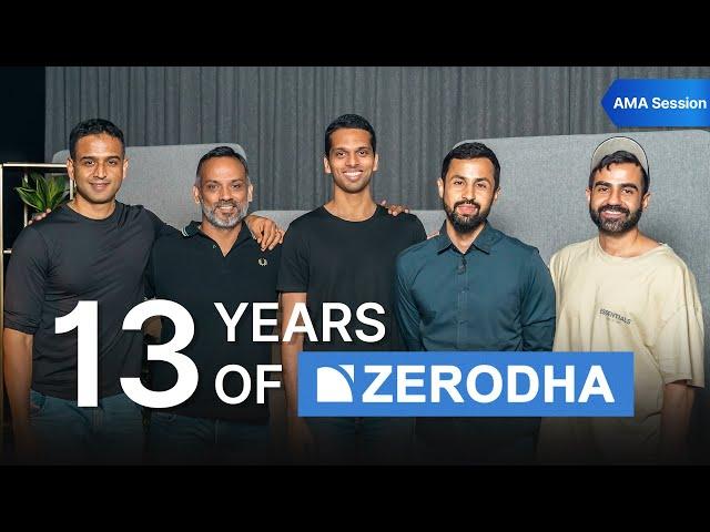 Ask me anything (AMA) with Nithin, Kailash, Nikhil, Venu and Karthik | 13th Anniversary of Zerodha