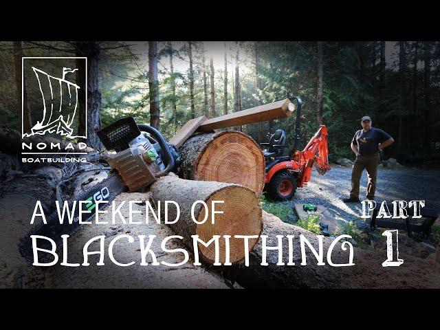 Stumping anvils for a Blacksmithing Weekend - Part 1