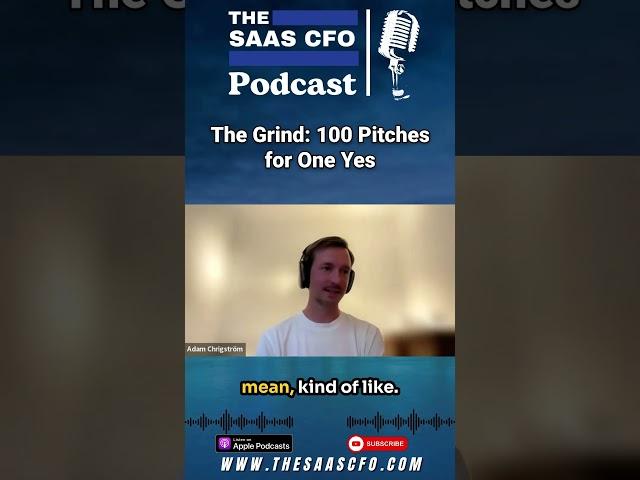 The Grind: 100 Pitches for One Yes #saas #podcast #bam #ai #marketing #saasfounder #shorts