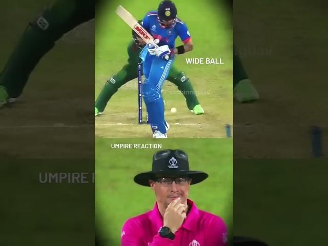 Wide Ball - Umpire Reaction..