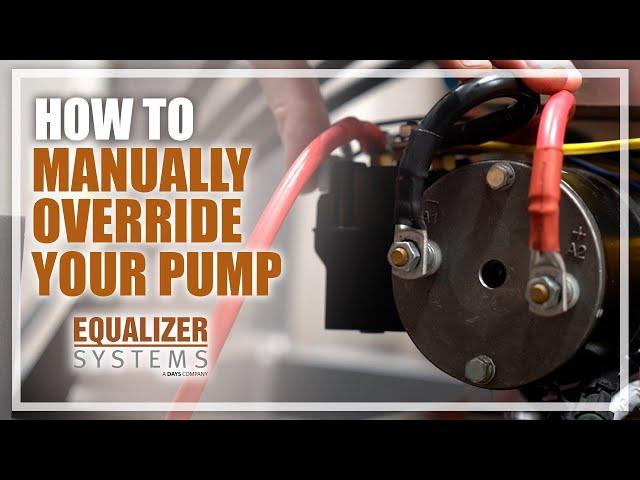 How to Manually Override your Equalizer Pump
