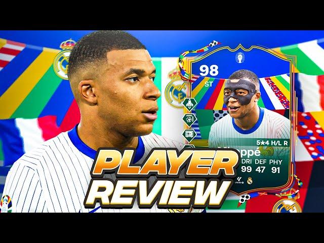 5⭐4⭐ 98 UEFA Euro Team of the Tournament MBAPPE SBC PLAYER REVIEW! | TOTT | FC 24 ULTIMATE TEAM