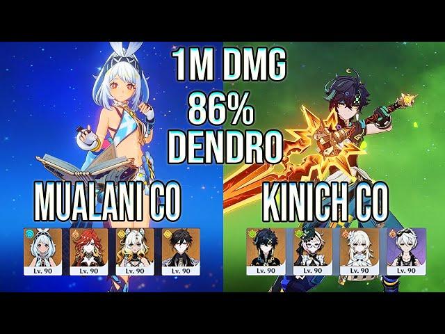 Mualani C0 & Mavuika C0  Kinich C0 86% Dendro New Weapon Spiral Abyss Floor 12 Genshin