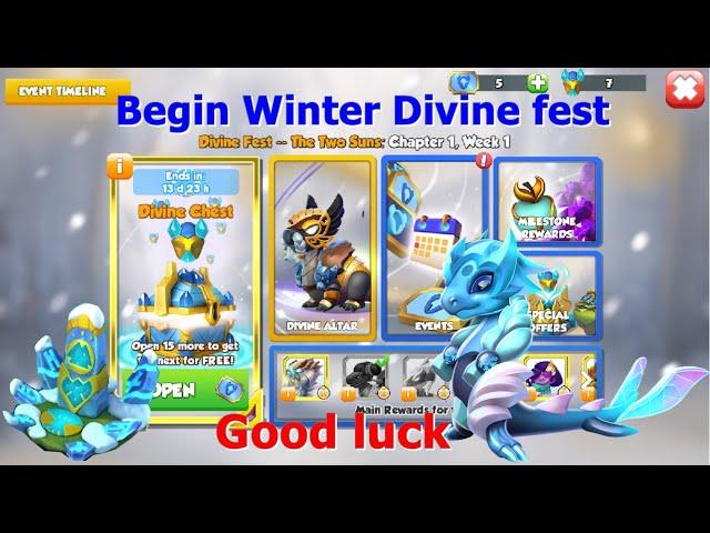 Begin Winter Divine fest event-Dragon Mania Legends | Cake Craze Event | DML