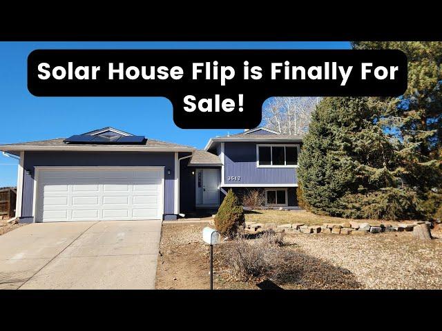 House Flip With Solar is Finally For Sale and Under Contract!