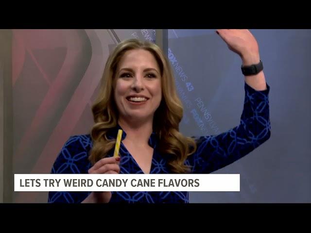 FOX43 anchors try non-traditional candy cane flavors