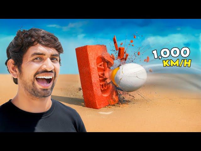 World's Most Powerful Egg- 1000 Km/h | क्या यह अंडा ईंट को तोड़ सकता है ?