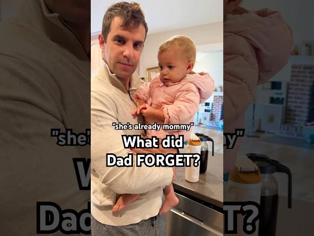 When dad dresses the BABY #funnydad #winterbaby #fatherhood #dadandbaby