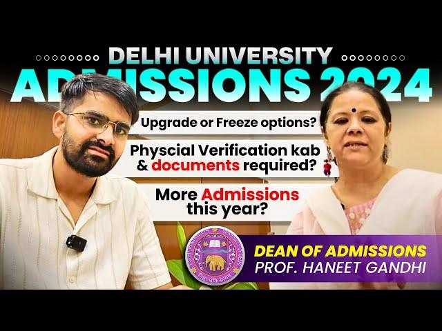 Dean of Admissions Prof. Haneet Gandhi Answers Your Queries!!  #duadmissions